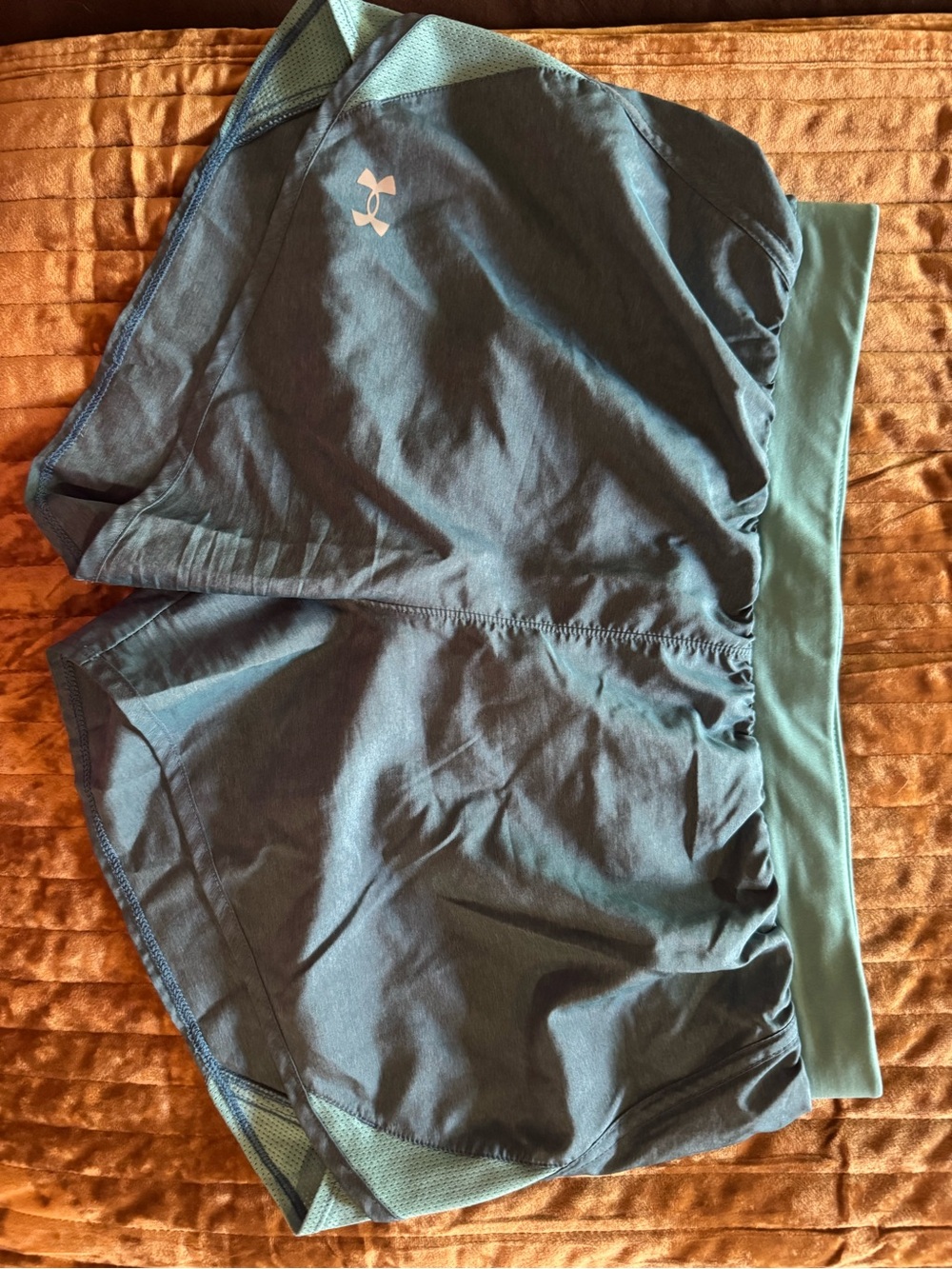 Under Armour Teal and Seafoam Women's Running Shorts